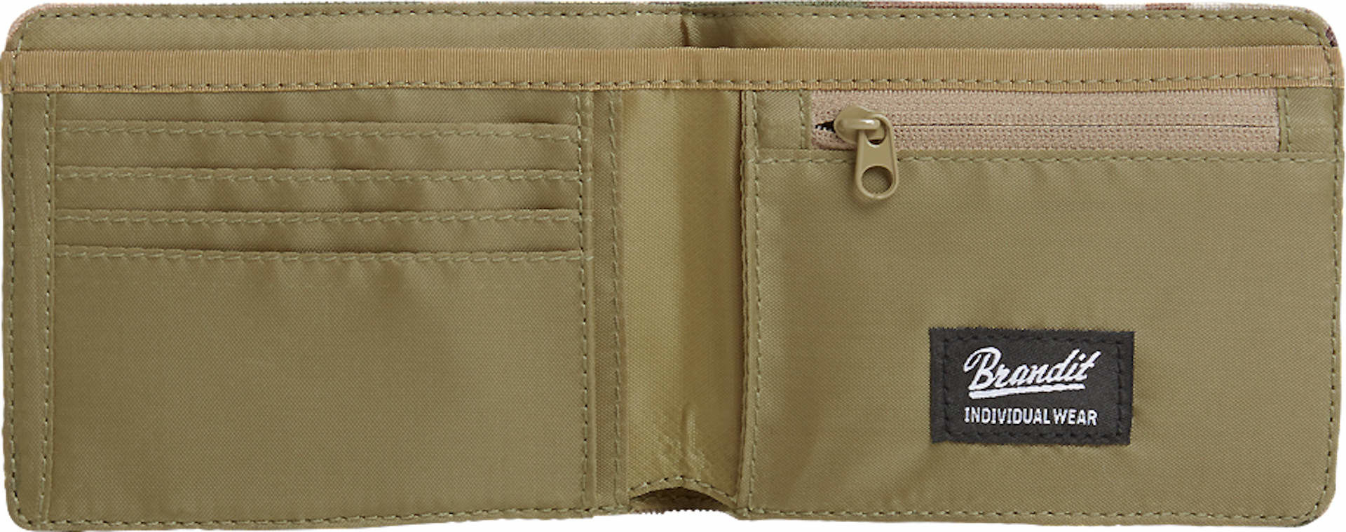 Side view of Brandit Four Wallet, green for Men