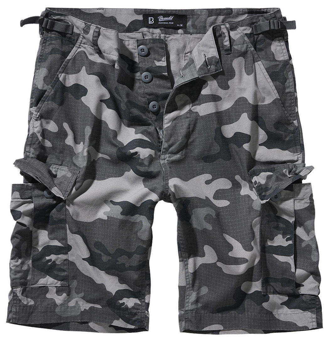 Brandit BDU Ripstop Shorts, black-grey, Size M, black-grey, Size M