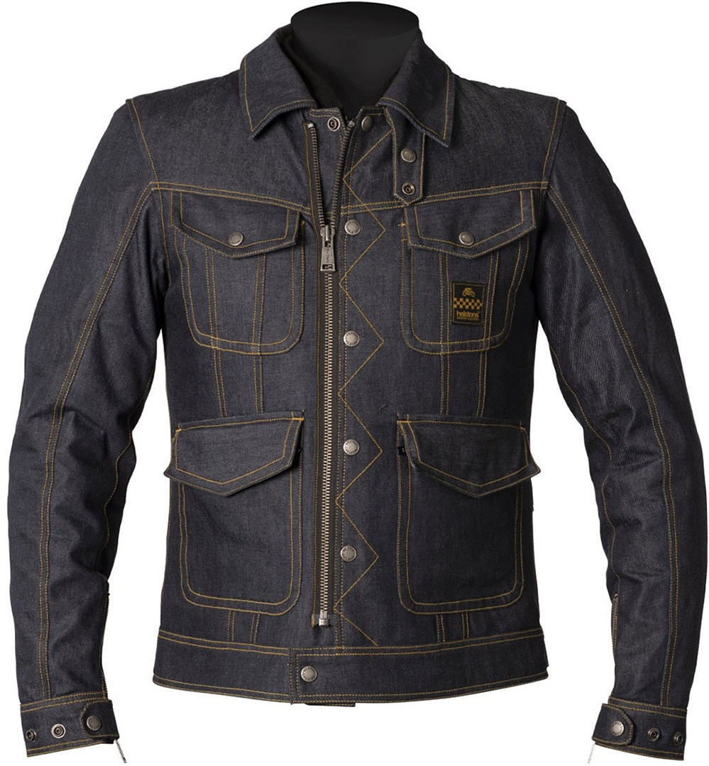 Helstons Yard Denim Motorcycle Textile Jacket, blue, Size M, blue, Size M