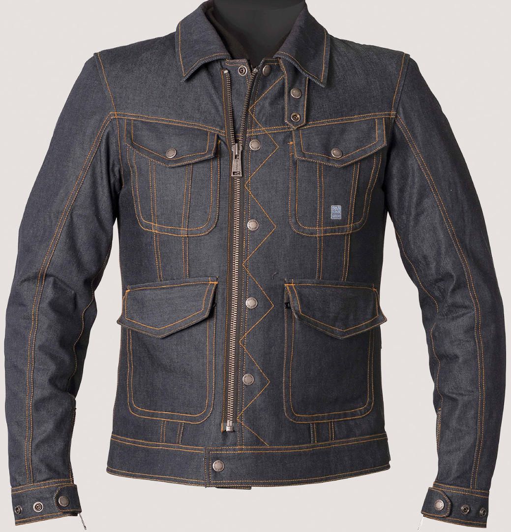 Helstons Yard Denim Veste textile de moto