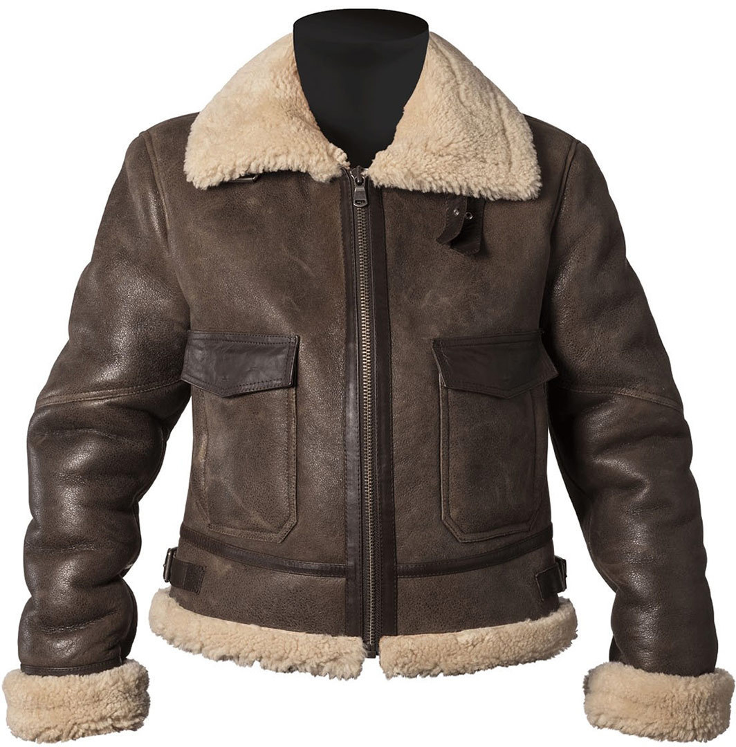 Helstons Thunder Ladies Motorcycle Leather Jacket, brown, Size XL for Women, brown, Size XL for Women