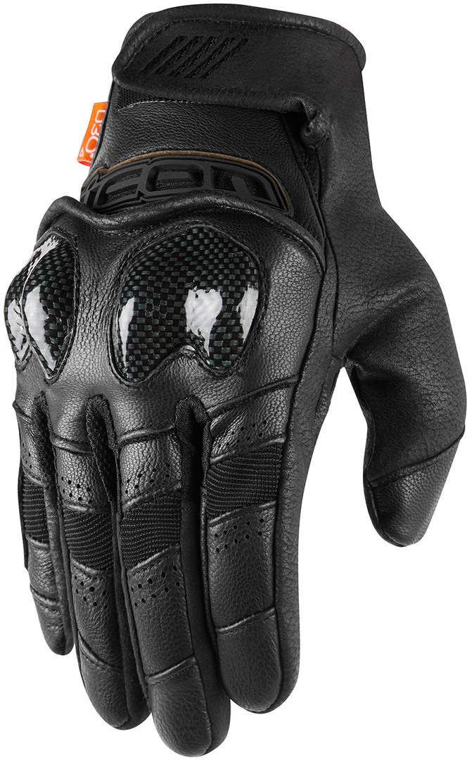 Icon Contra2 Motorcycle Gloves, black, Size 3XL, black, Size 3XL