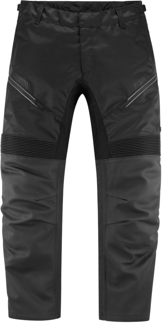 Icon Contra2 Motorcycle Textile / Leather Pants, black, Size S, black, Size S