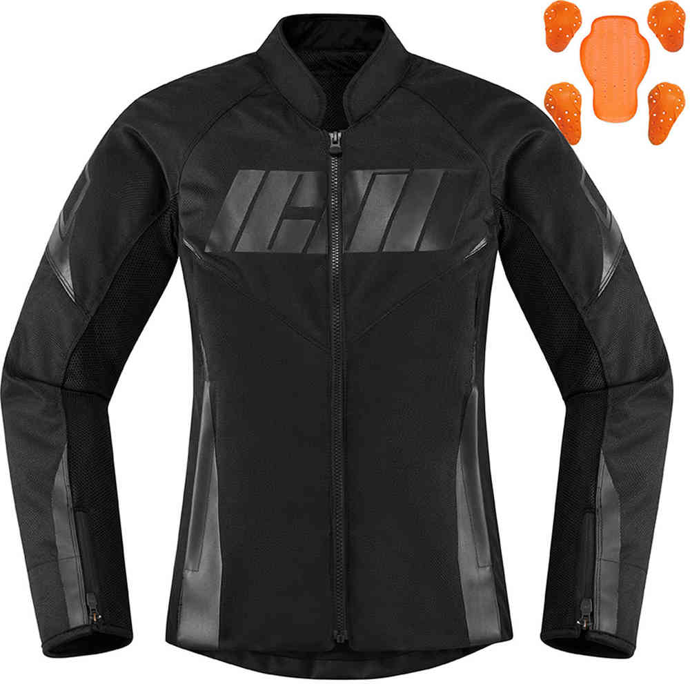 Icon Hooligan Chaqueta textil para motocicletas de señoras