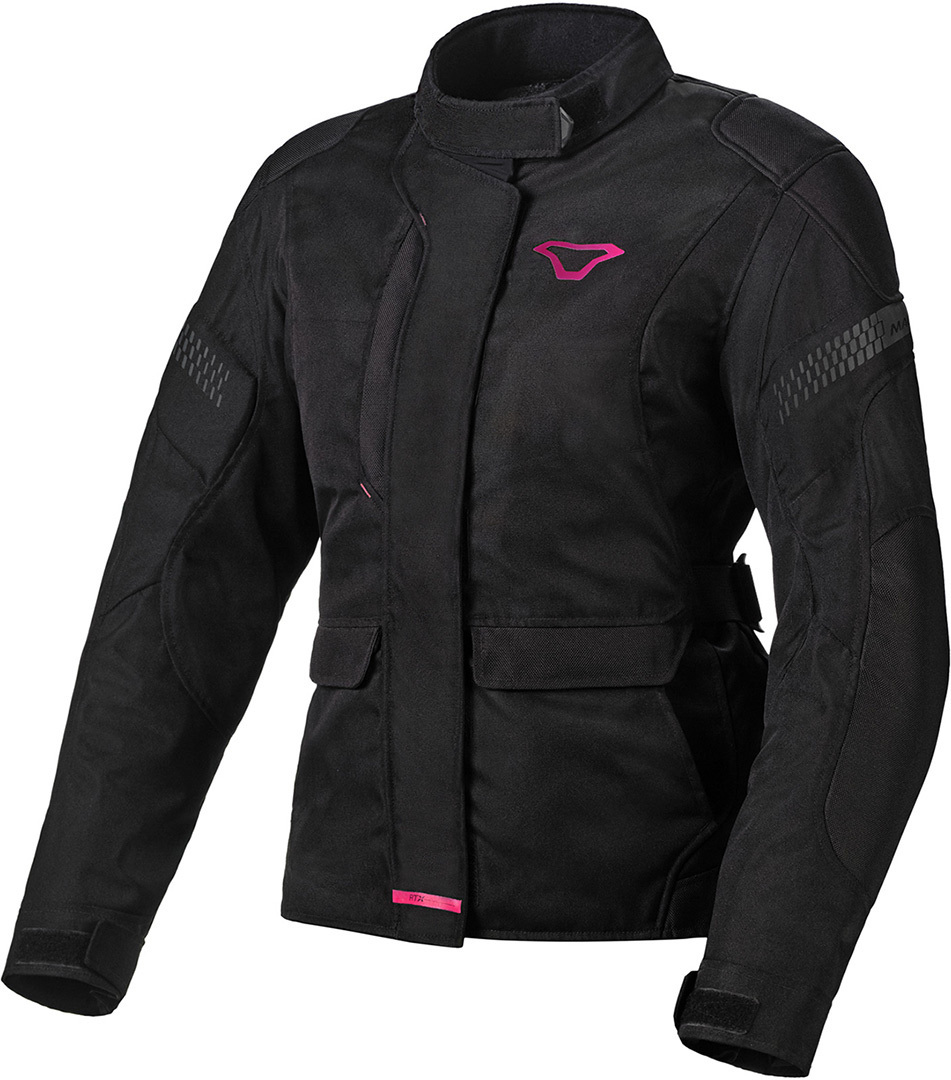 Macna Beryl-E Ladies Motorcycle Textile Jacket, black-pink, Size XS for Women, black-pink, Size XS for Women