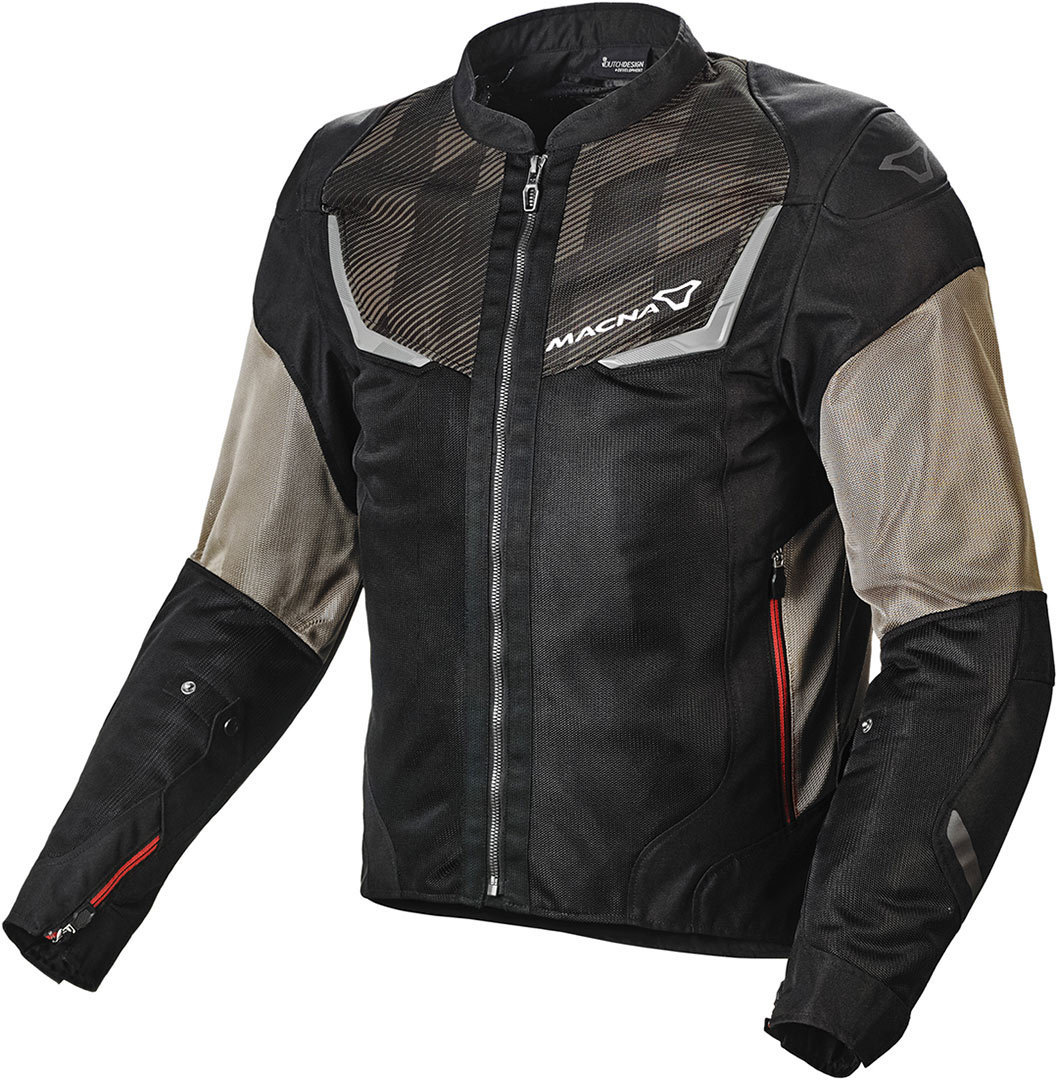 Macna Orcano Motorcycle Textile Jacket, black-brown, Size XS, black-brown, Size XS