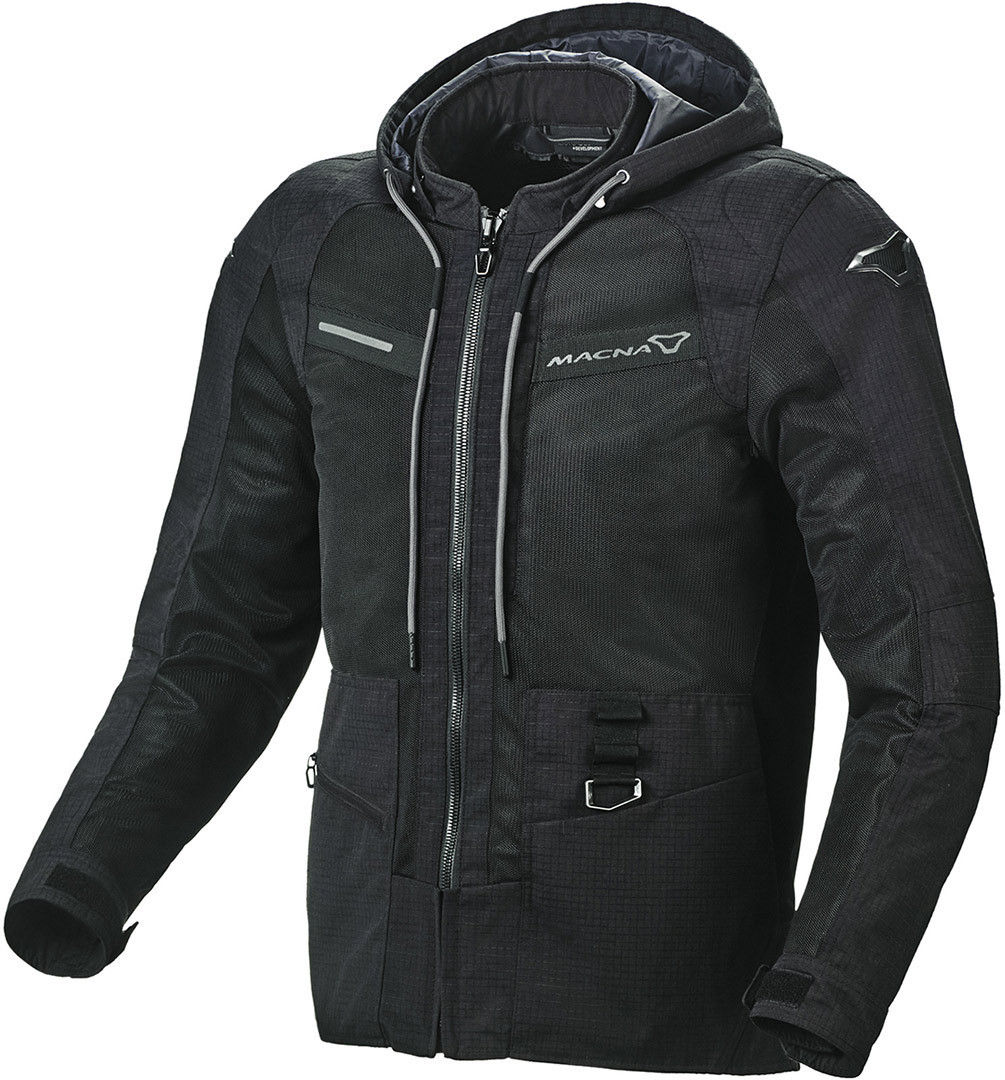 Macna Chinook Motorcycle Textile Jacket, black, Size XL, black, Size XL