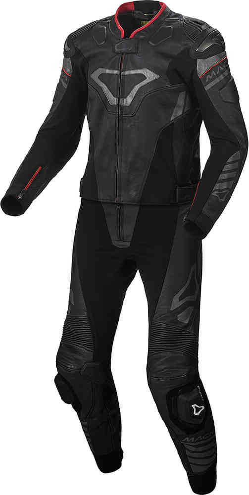 Macna Tracktix Two Piece Perforated Motorcycle Leather Suit