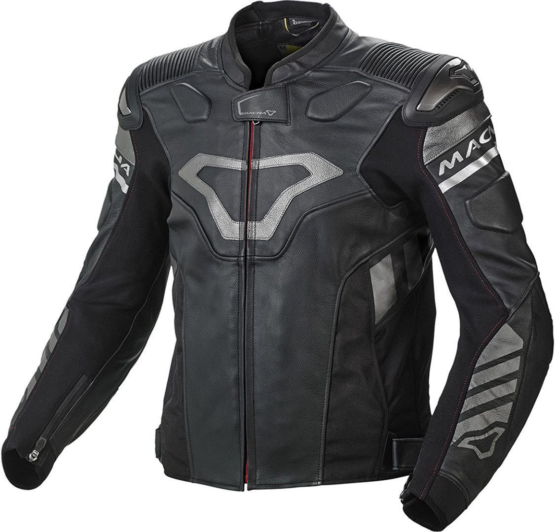 Macna Tracktix Motorcycle Leather Jacket, black, Size 48, black, Size 48
