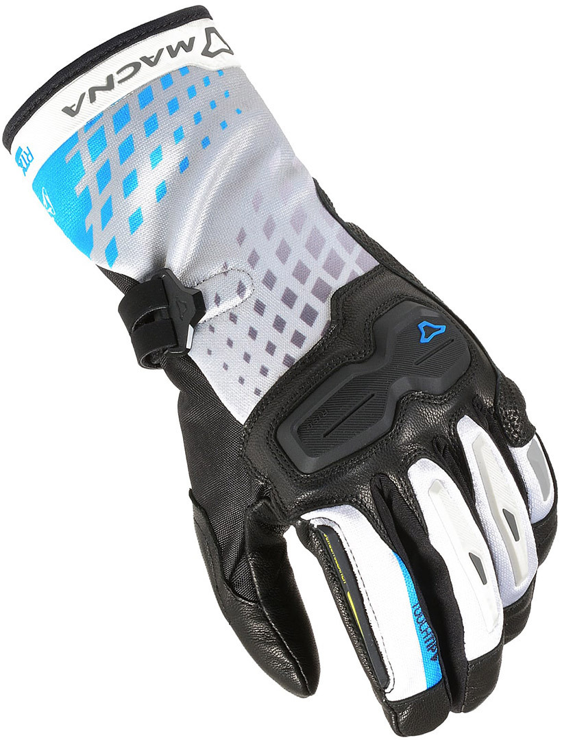Macna Terra RTX waterproof Ladies Motorcycle Gloves, blue, Size XS for Women-image-976443989