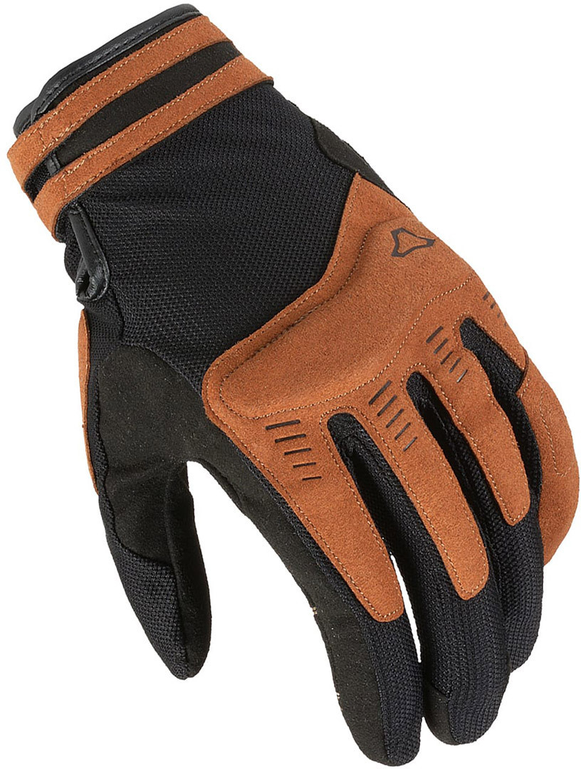 Macna Darko Ladies Motorcycle Gloves, brown, Size L for Women-image-94855823