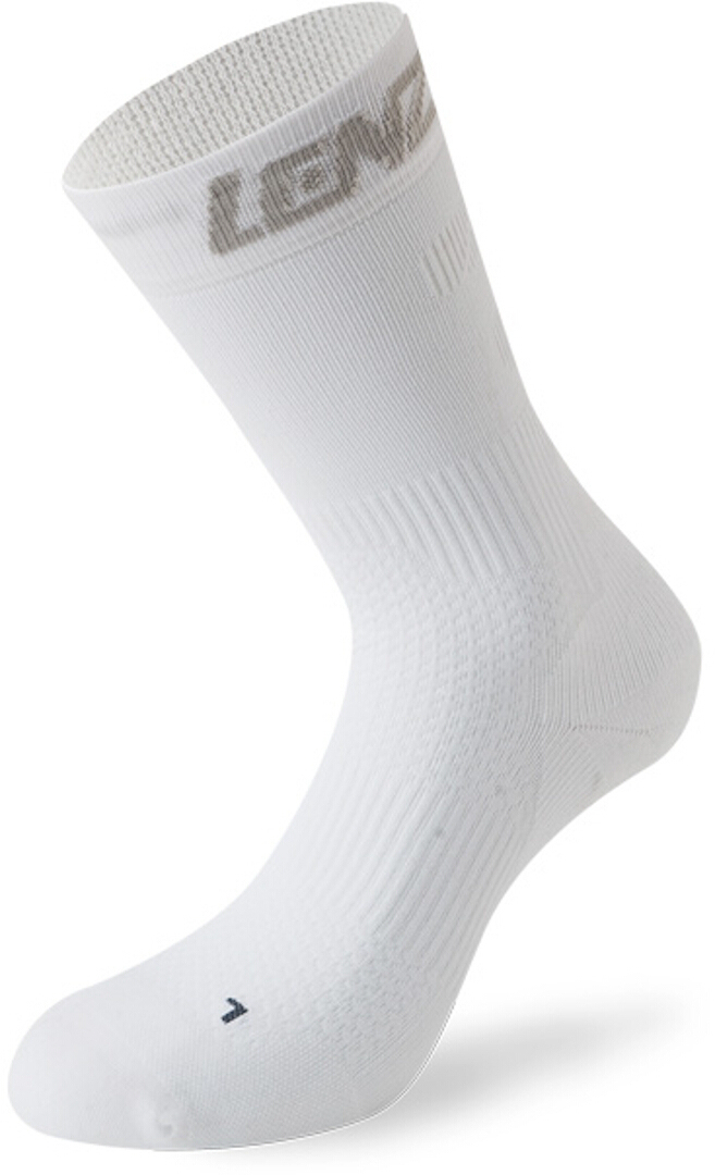Lenz 6.0 Mid Chaussettes de compression, blanc, taille 45 - 47 pour Hommes
