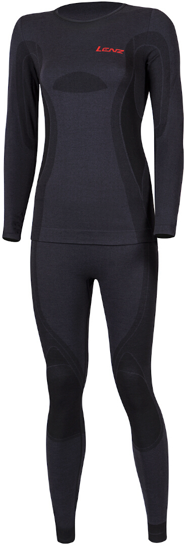 Lenz Merino Ladies Functional Underwear Set, black, Size XS S for Women, black, Size XS S for Women