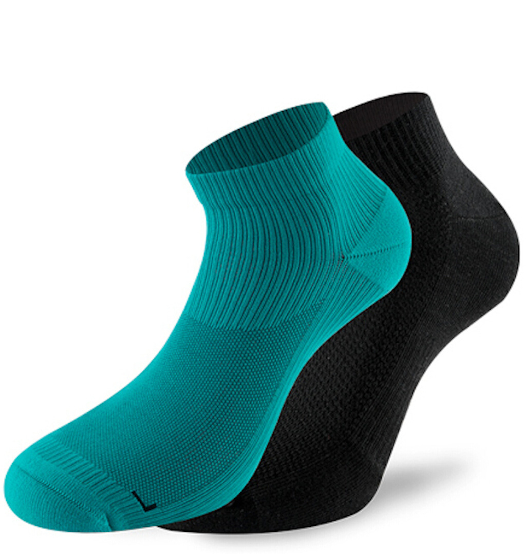 Lenz 3.0 Running Socks, black-green, Size 35 36 37 38, black-green, Size 35 - 38