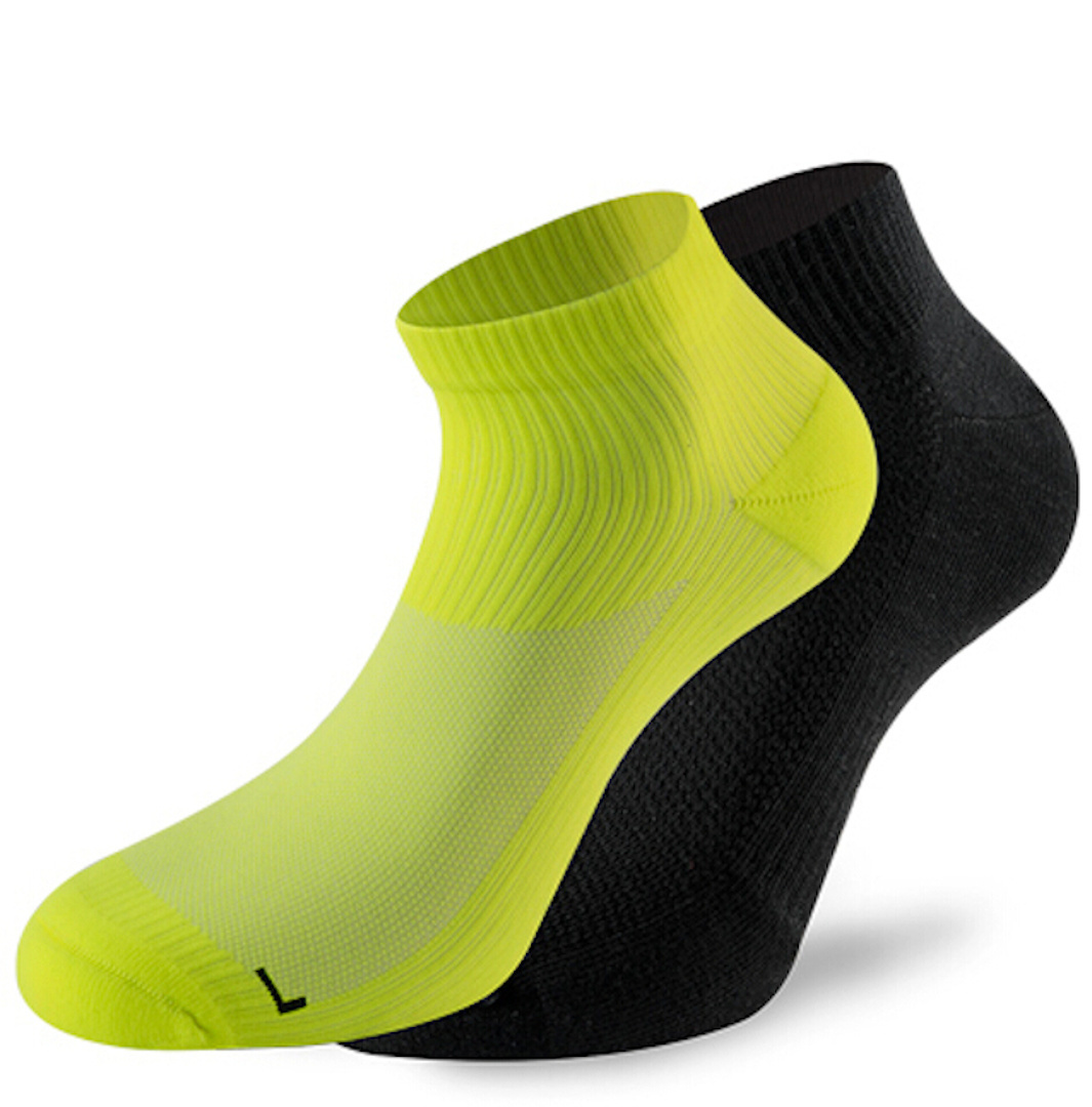 Lenz 3.0 Running Chaussettes, noir-jaune, taille 45 - 47 pour Hommes