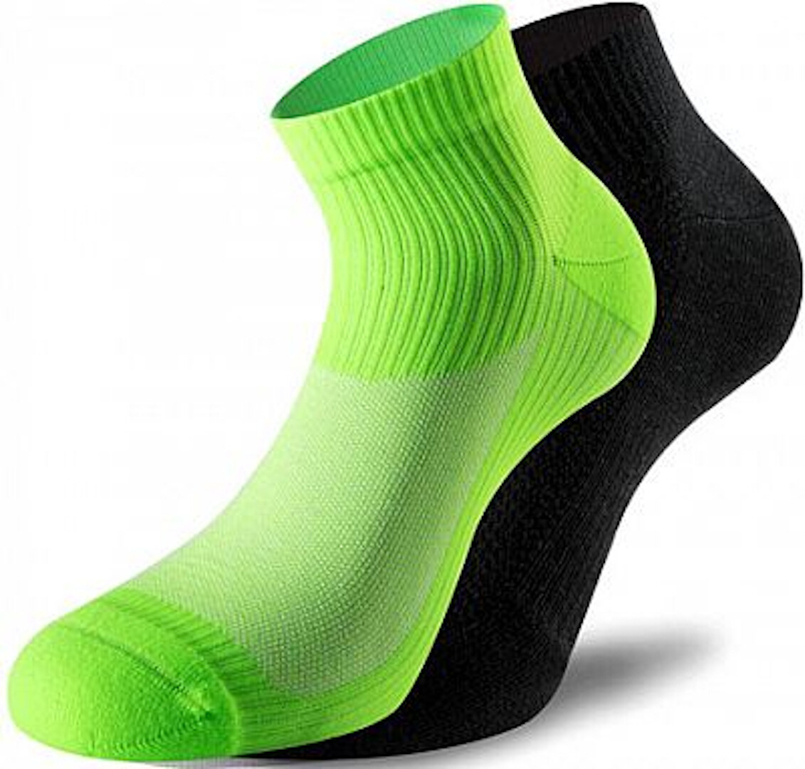 Lenz 3.0 Running Socks, black-green, Size 35 36 37 38, black-green, Size 35 - 38