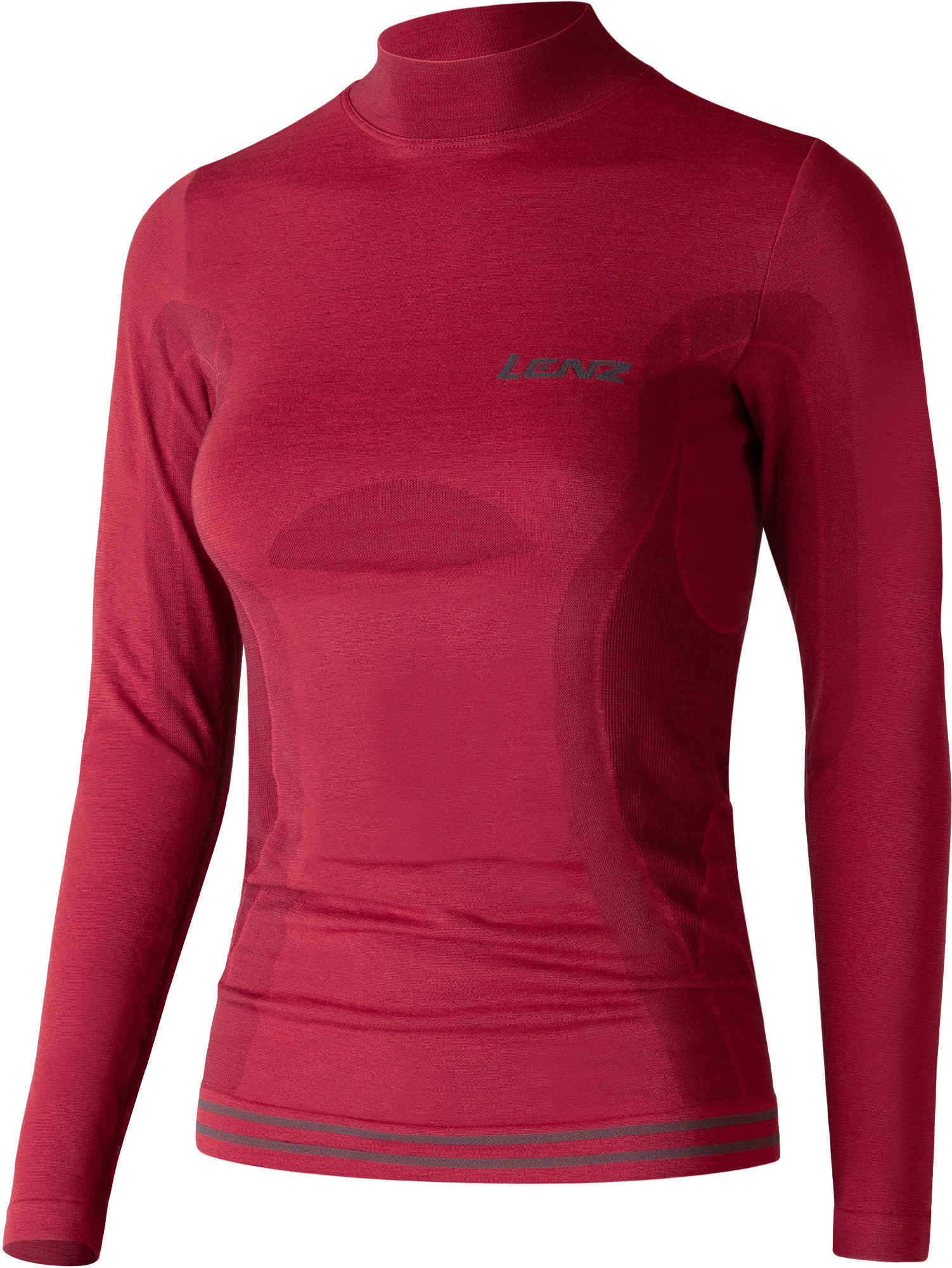 Lenz 6.0 Merino Turtle Neck Ladies Longsleeve Shirt, red, Size S for Women