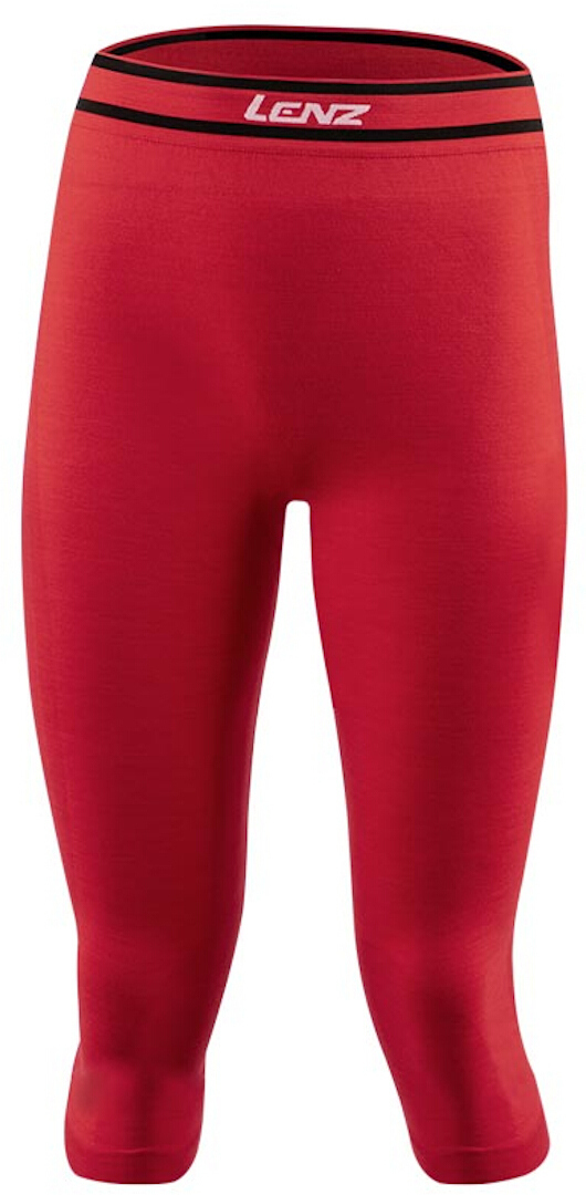 Lenz 6.0 Merino 3/4 Lady Functional Pants, red, Size XS for Women, red, Size XS for Women