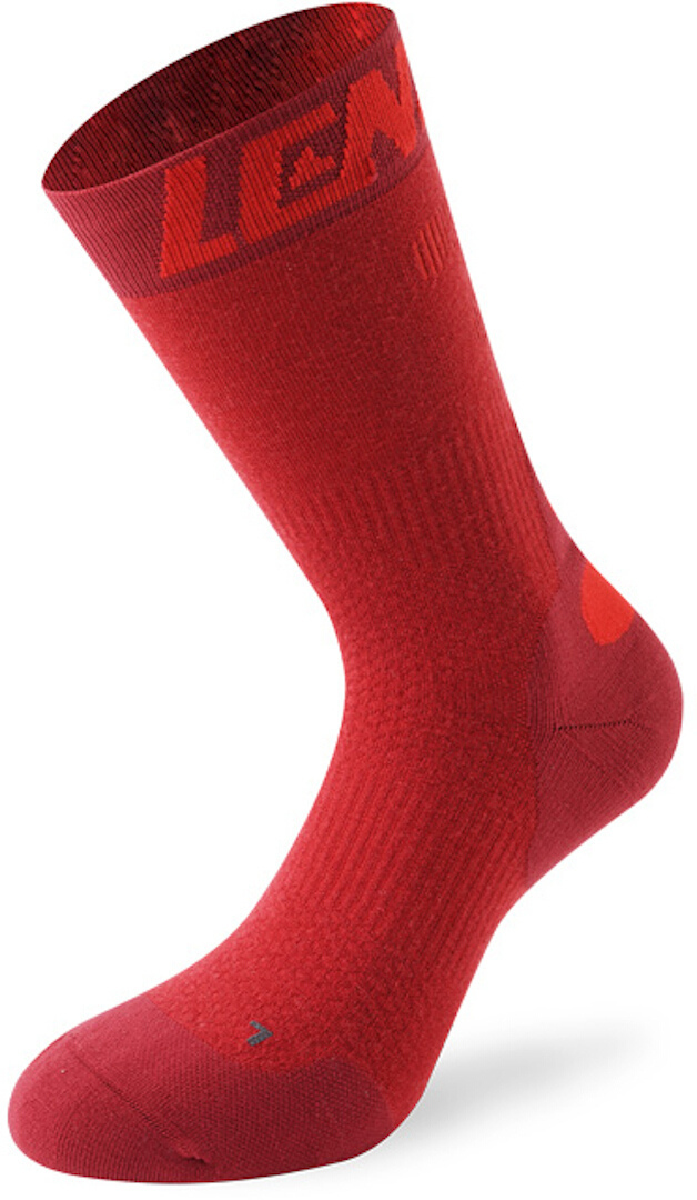 Lenz 7.0 Mid Merino Compression Socks, red, Size 35 - 38 for Men