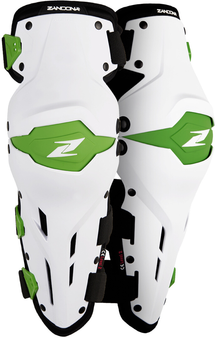 Zandona X-Treme Knee Protectors, white-green, white-green, Size One Size