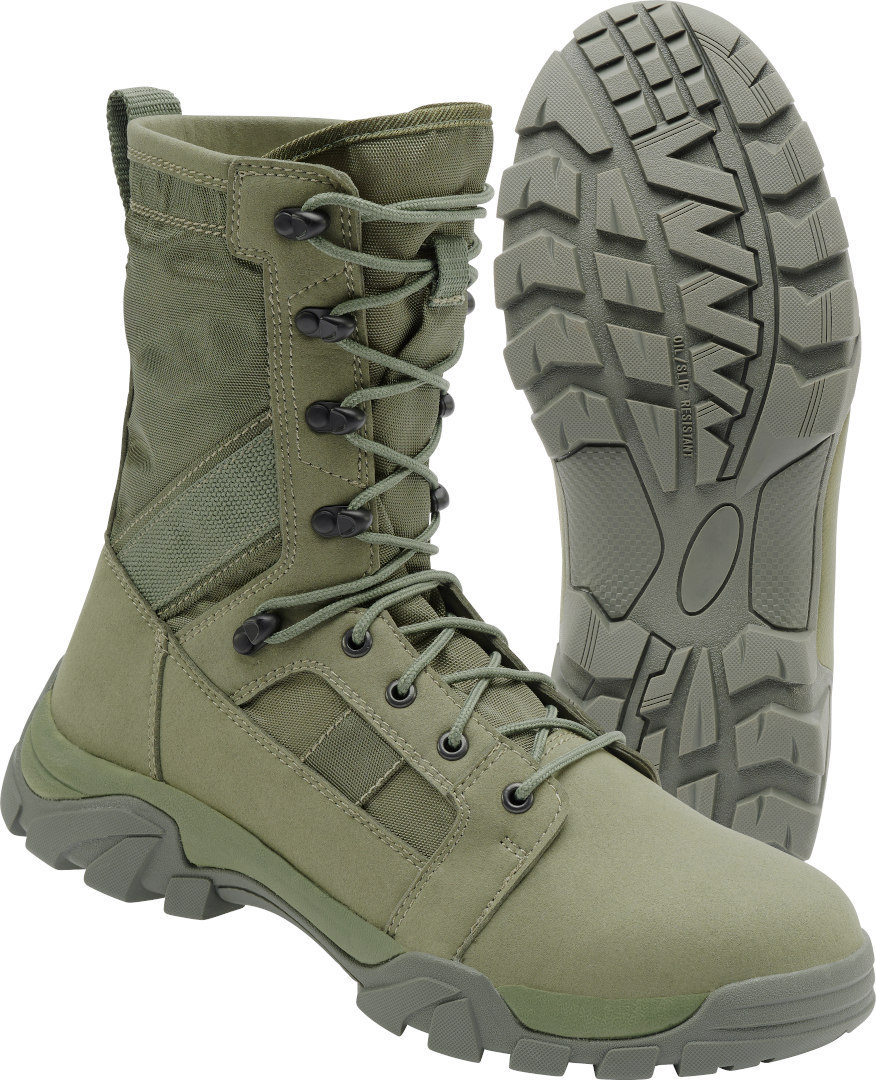 Brandit Defense Boots, green, Size 39, green, Size 39