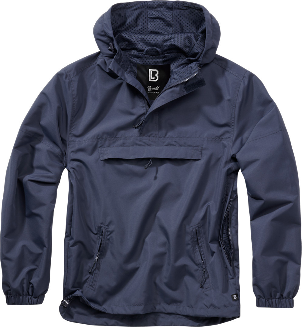 Brandit Summer Windbreaker Hoodie, blue, Size S, blue, Size S