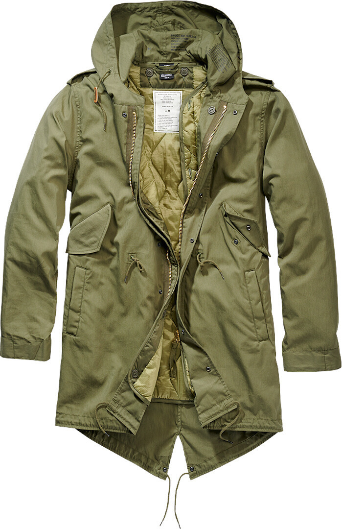 Brandit M51 US Parka Jacket, green, Size S, green, Size S