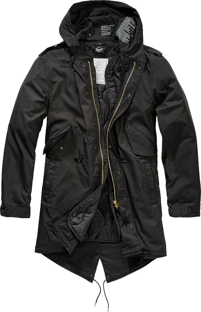 Brandit M51 US Parka Jacket, black, Size S, black, Size S