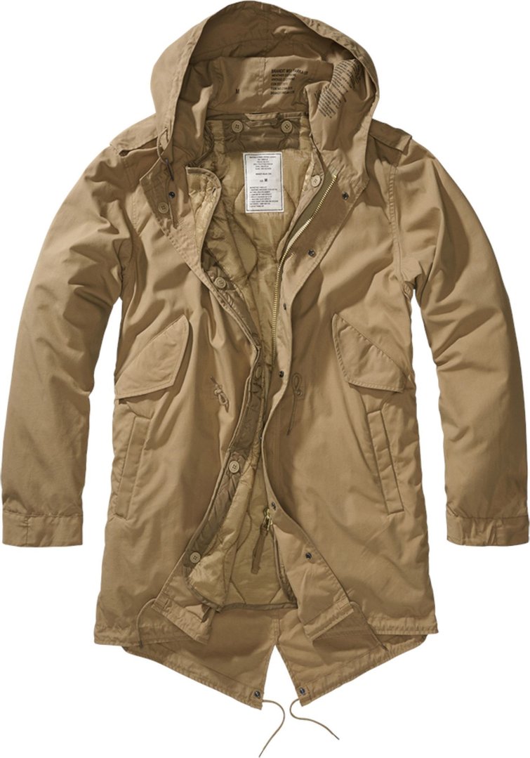 Brandit M51 US Parka Jakke, brun, størrelse M