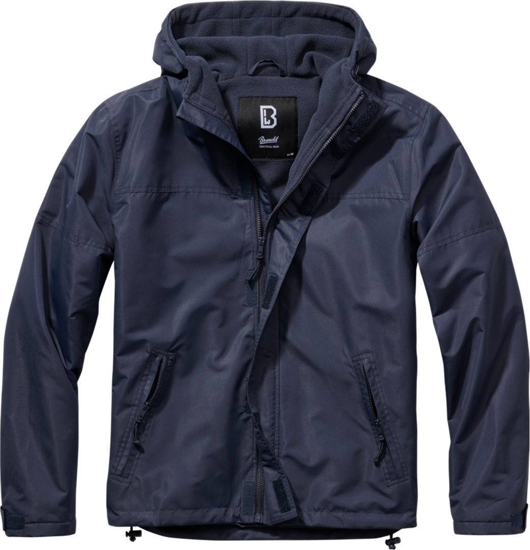 Brandit Windbreaker Frontzip Jacket, blue, Size S, blue, Size S