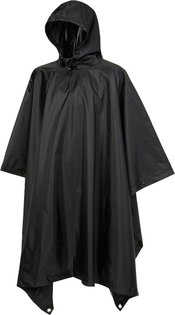 Brandit Ripstop Poncho, black, black, Size One Size