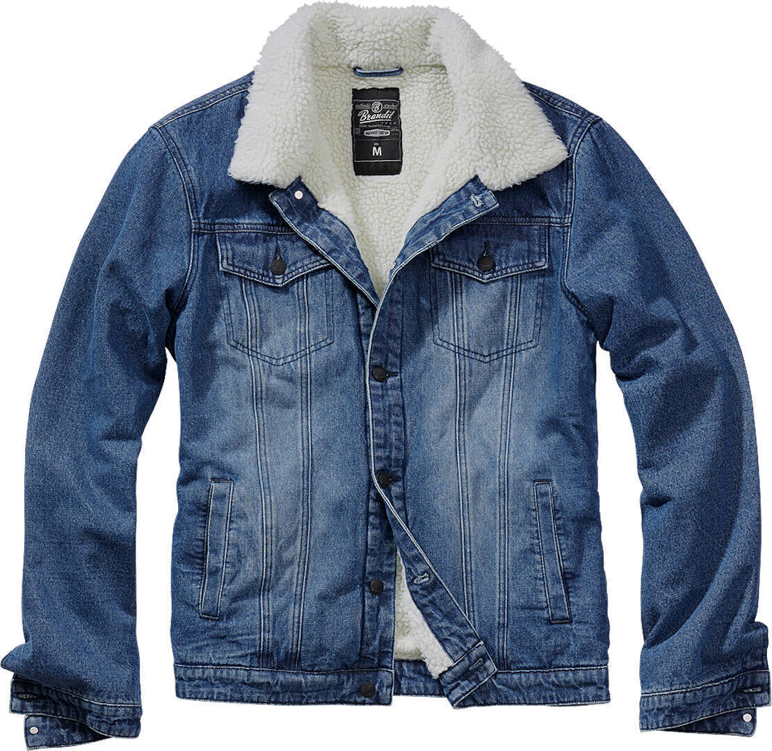 Image of Brandit Sherpa Denim Giacca, blu, dimensione 2XL