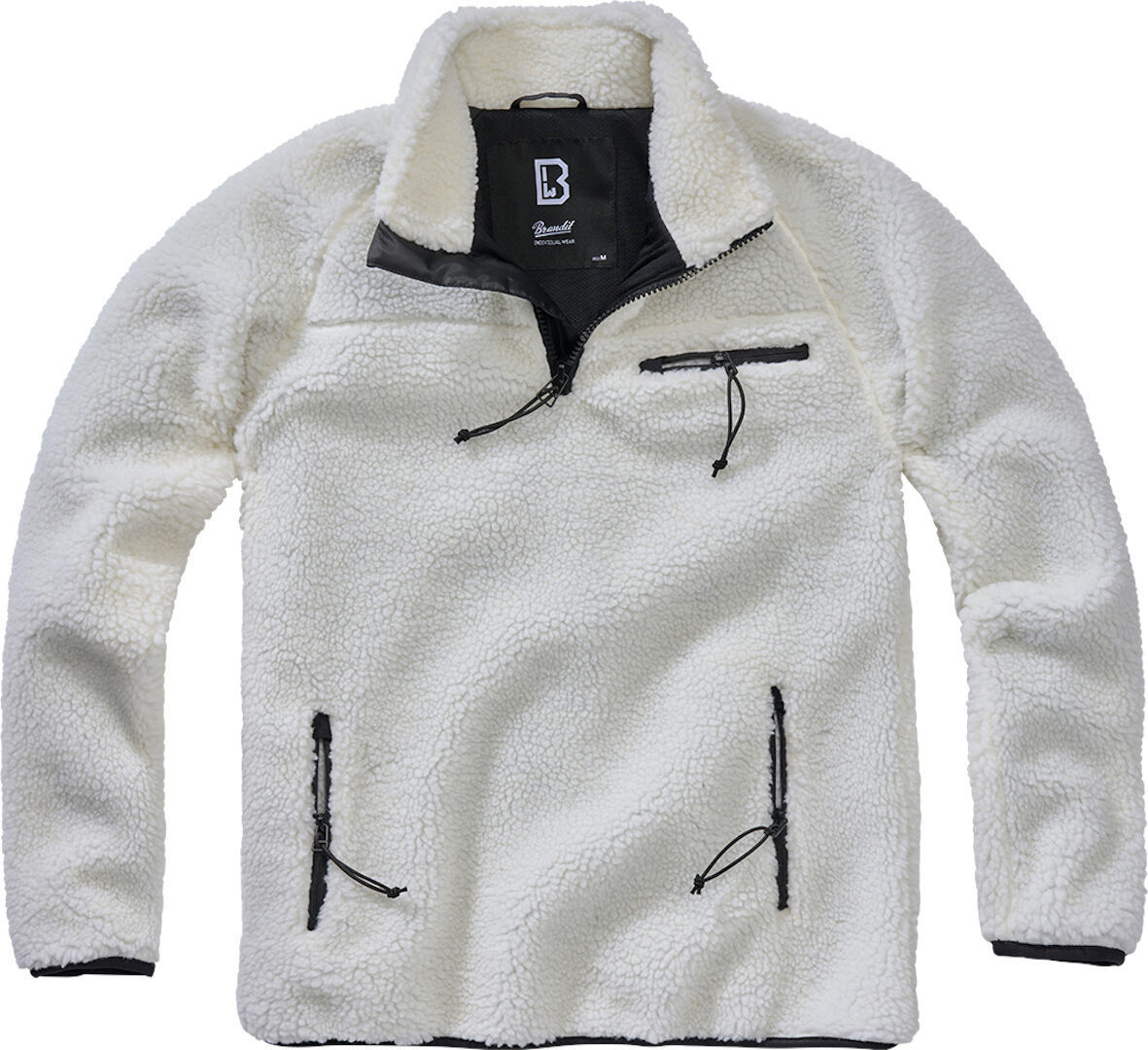Image of Brandit Teddyfleece Pullover, bianco, dimensione XL