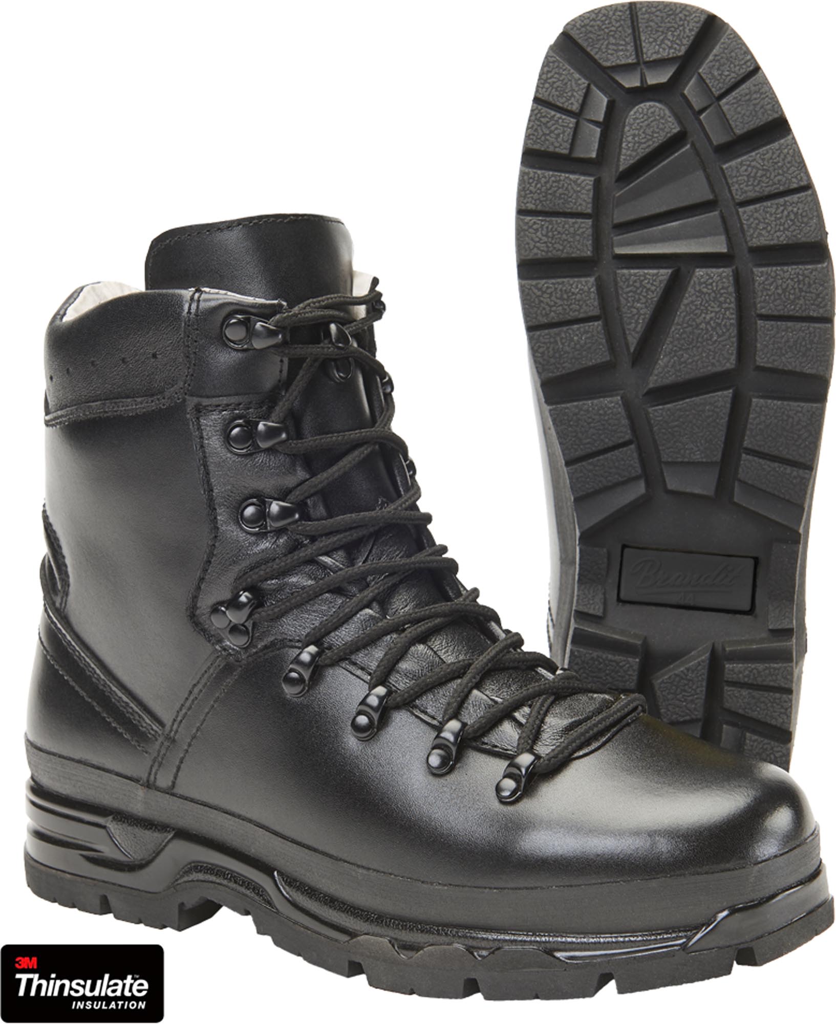 Side view of Brandit BW Boots, black, Size 42 for Men