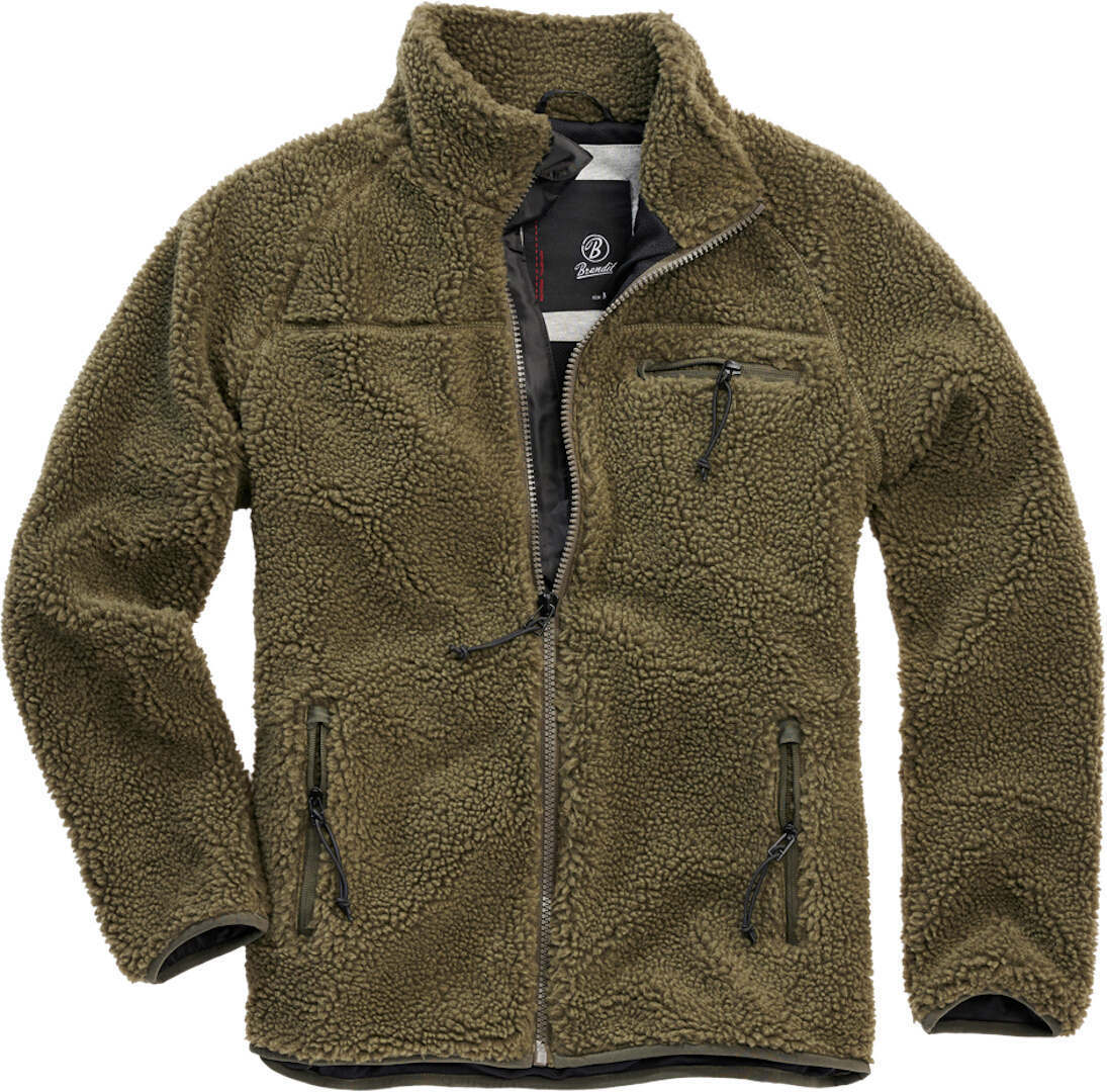 Brandit Teddyfleece Jacket, green, Size S, green, Size S