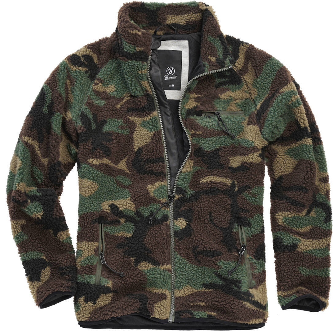 Brandit Teddyfleece Jacket, green, Size S, green, Size S