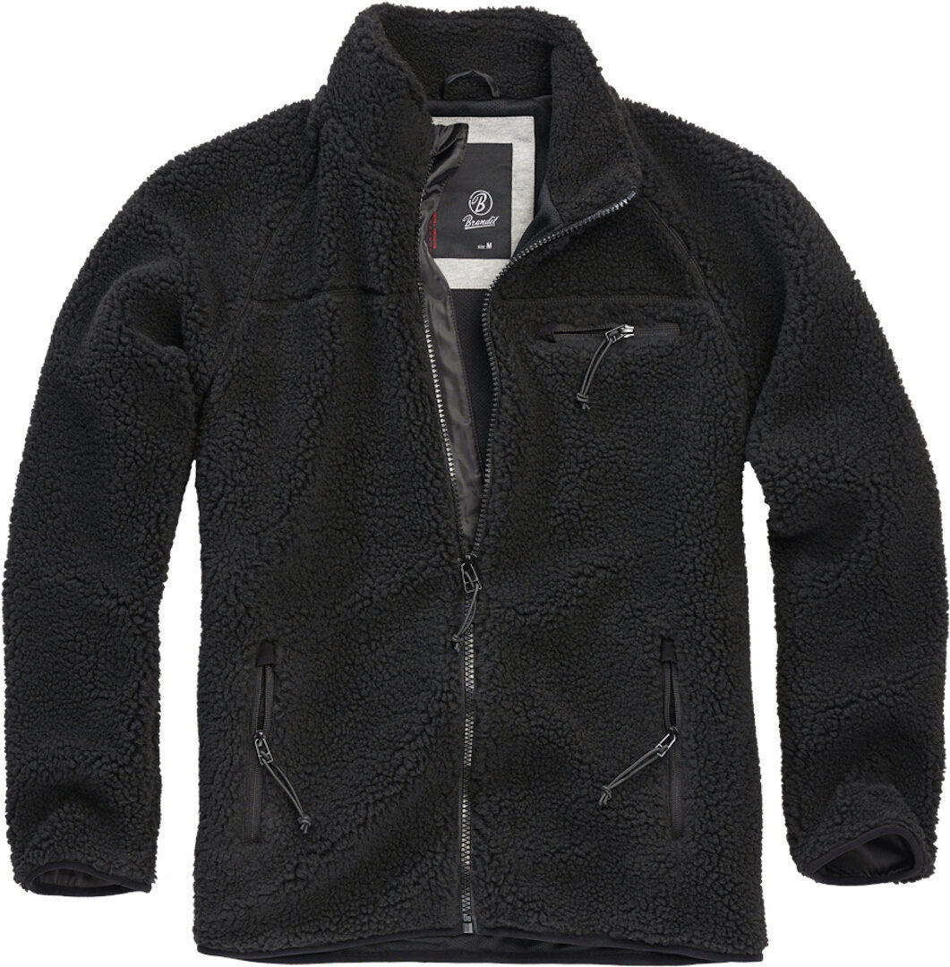 Brandit Teddyfleece Jacket, black, Size S, black, Size S