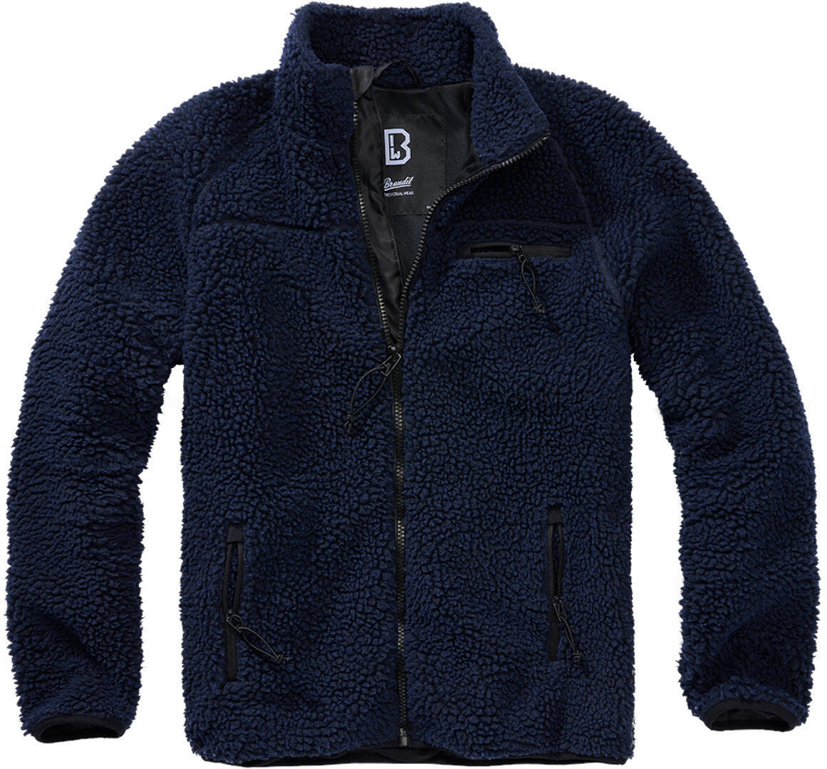 Brandit Teddyfleece Jacket, blue, Size S, blue, Size S