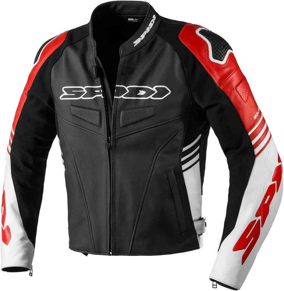 Spidi Track Warrior Chaqueta de cuero para motocicleta