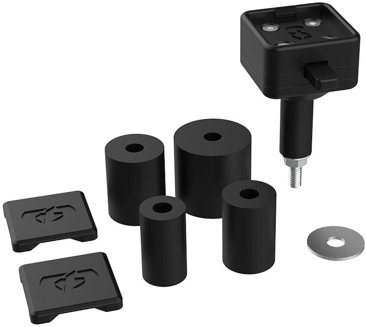 Oxford CLIQR Lenkkopf Montagesystem, schwarz, schwarz
