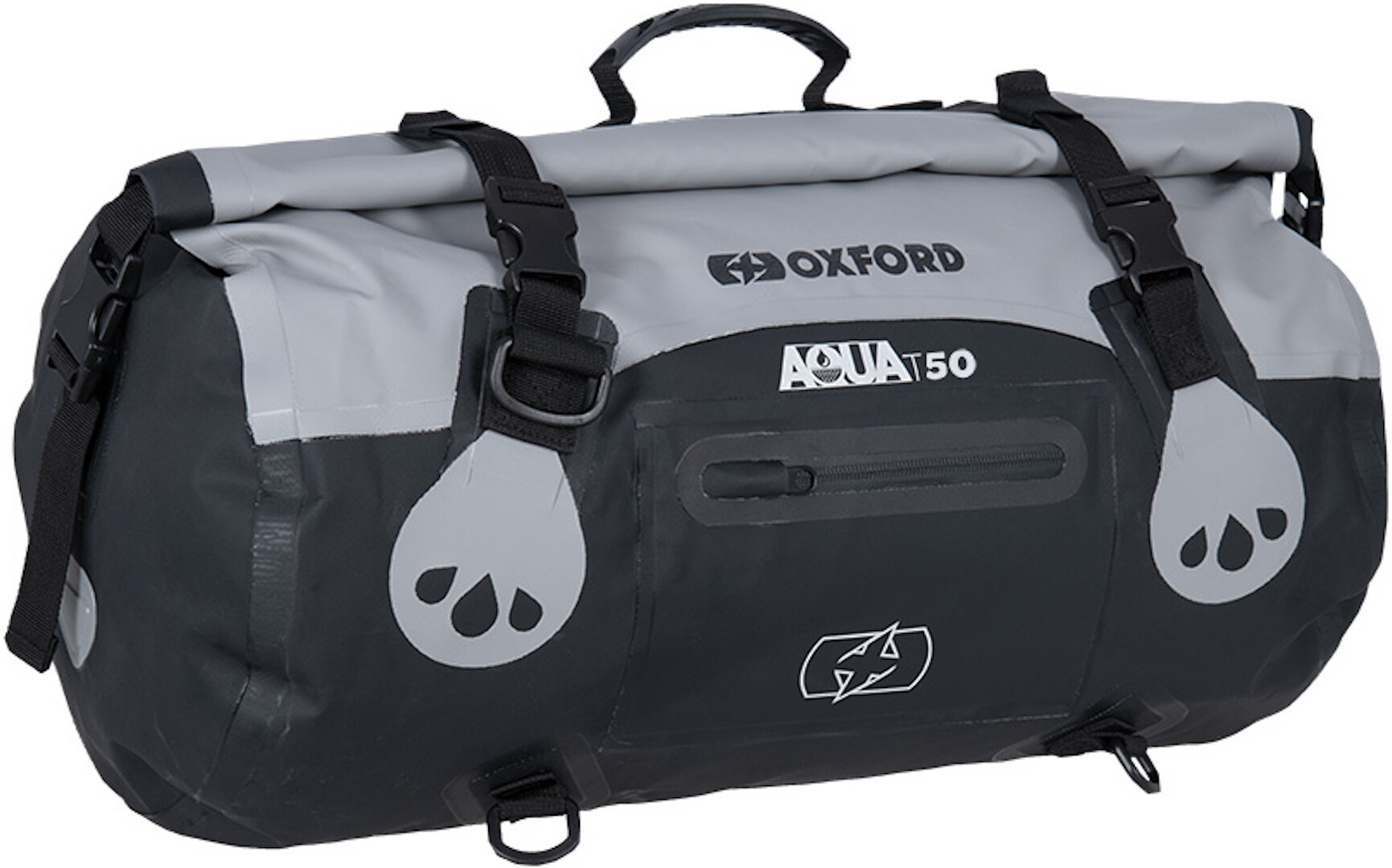 Oxford AQUA T-50 Roll Bag, black-grey, Size 41-50l, black-grey, Size 41-50l