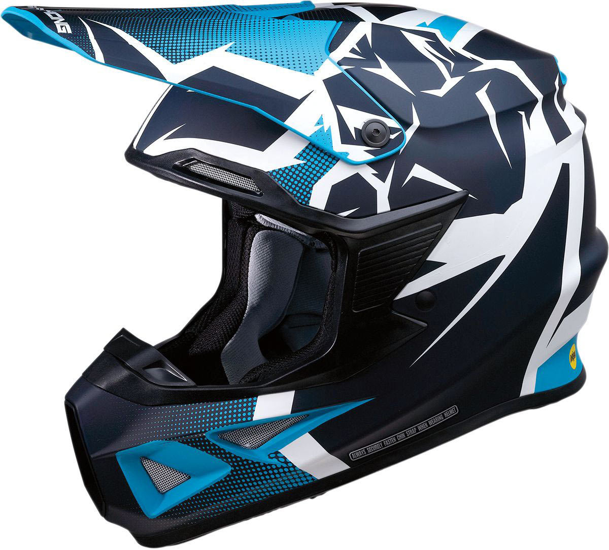 Moose Racing F.I. Agroid MIPS Motocross Helm, blau, Größe 3XL, blau, Größe 3XL