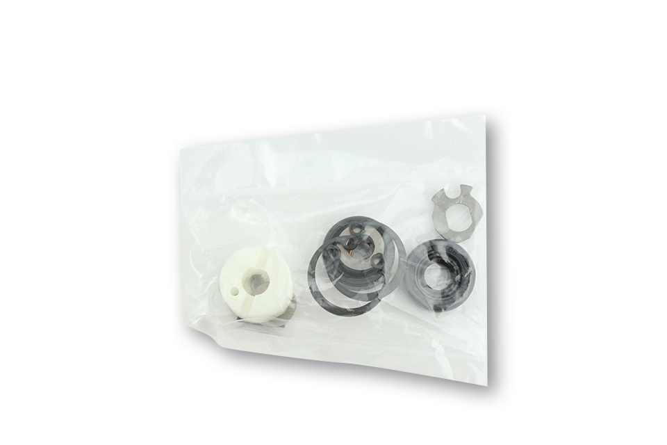LSL steering damper Rep.Kit, titan/22,3mm/Hard - only for version 62/70mm, silver, silver