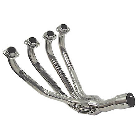 DELKEVIC Elbow, stainless steel, SUZUKI GSF 600, 95-04/1200, 96-06, silver, silver