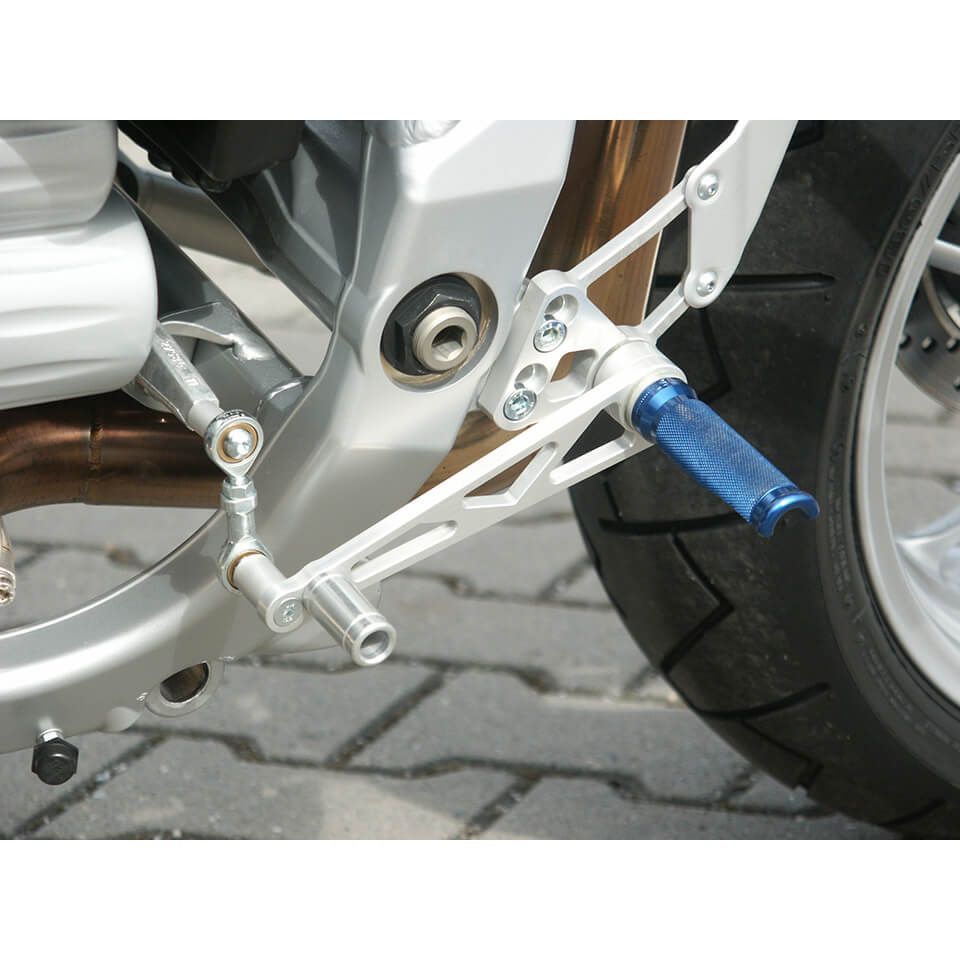 LSL Footrest system BMW R1000S without ABS, silver, silver