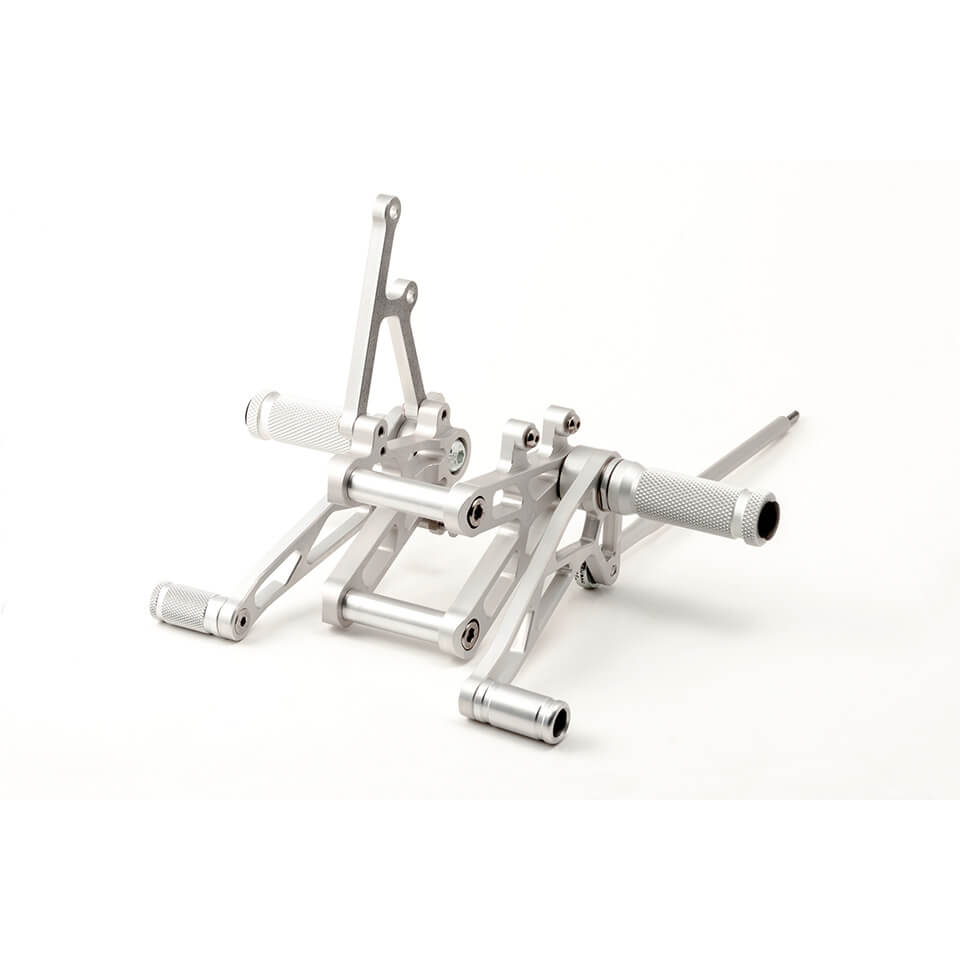 LSL Footrest system SV650 99-02, silver, silver