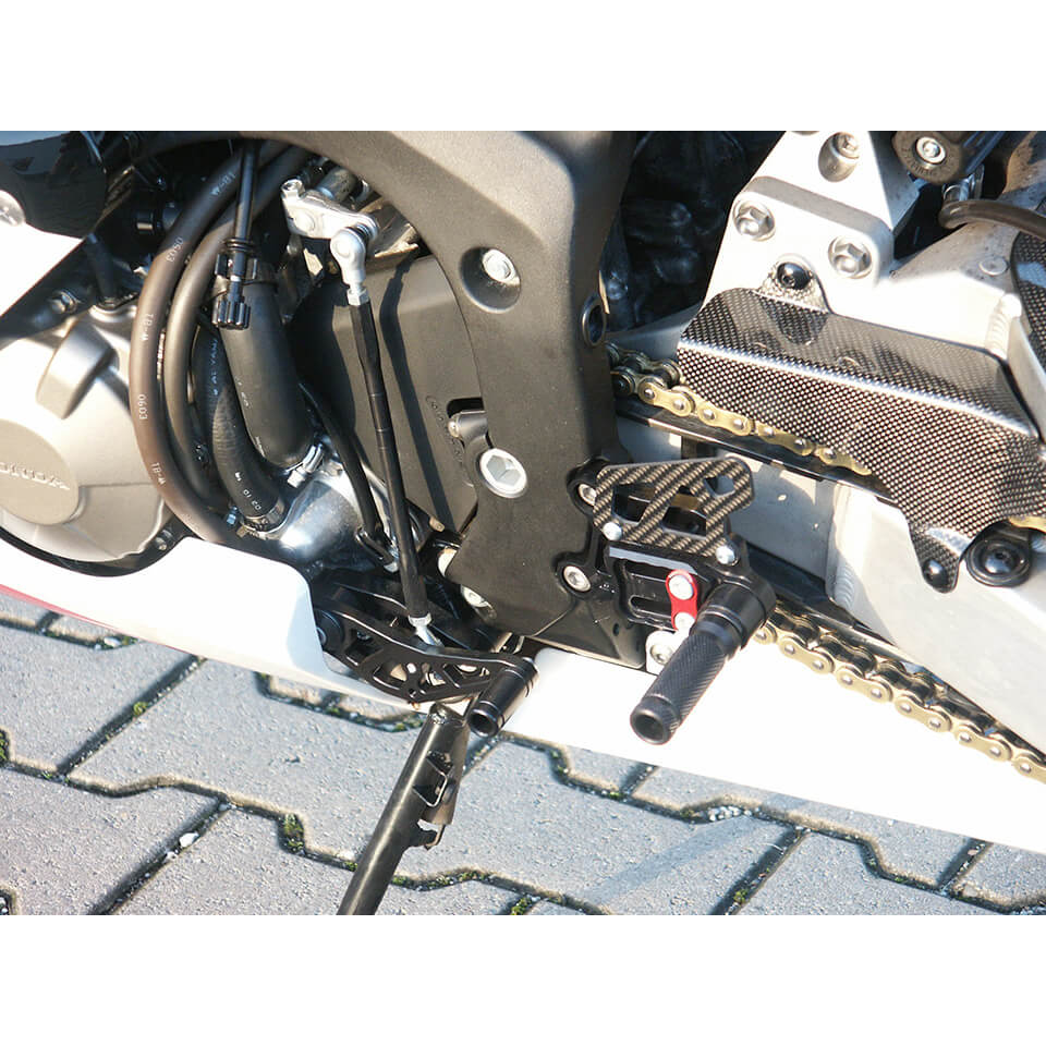 LSL 2-slide footrest system CBR600RR 03-06, black, Size 60l+, black, Size 60l+