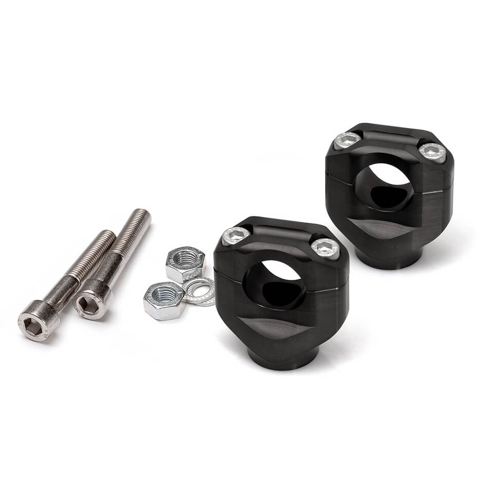 LSL Clamp kit, YAMAHA XS 650, SR 500, black, black Black unisex