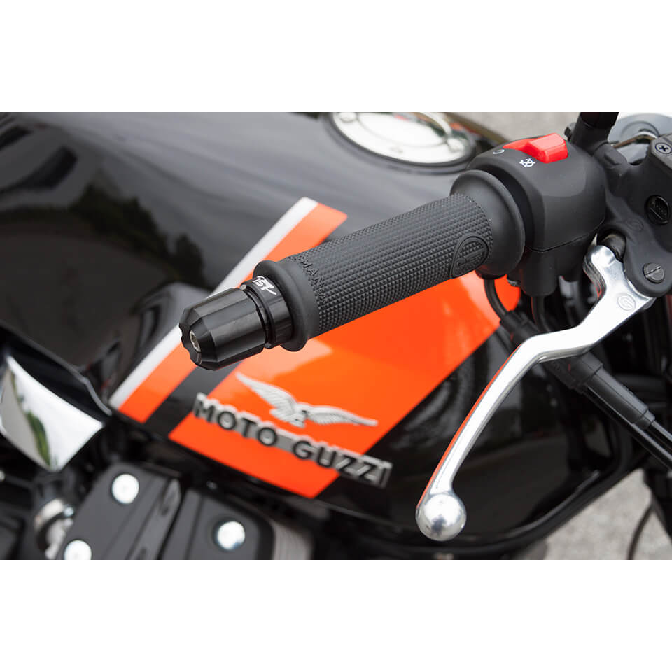 CLUBMAN Handlebar grip rubber 7/8 inch (22.2 mm), 120 mm, black, black