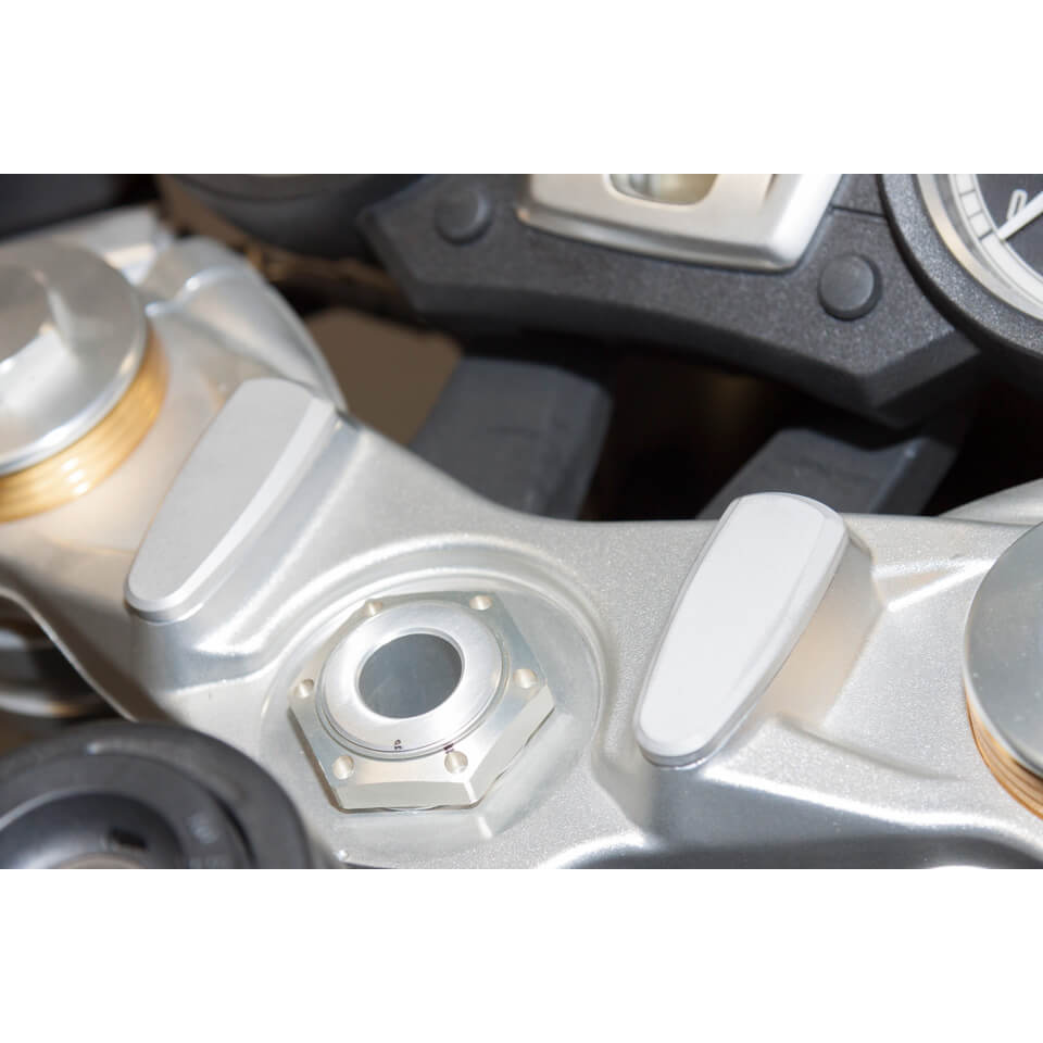 LSL Cover caps for clamp holes BMW RnineT, silver, silver